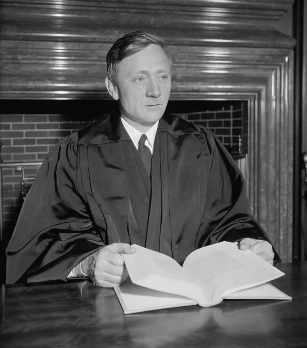 Framed Print : William Orville Douglas, 40 year old successor to retired Justice Louis D. Brandeis, before be was sworn in on April 17, 1939