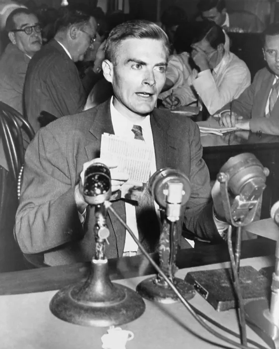 Framed Print : William Remington, testifying at a Senate investigation of communists in U.S. government in 1948 Framed Print : William Remington, testifying at a Senate investigation of communists in U.S. government in 1948