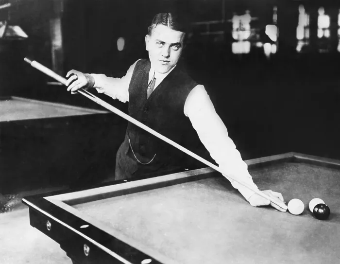 Framed Print : Willie Hoppe, carom billiards champion in 1912. He was planning a rematch with George Sutton, who had arms below the elbows