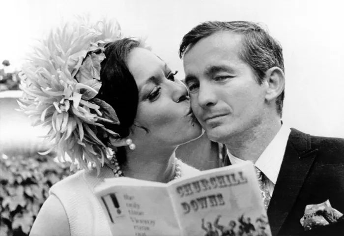 Framed Print : Willie Shoemaker and his wife- Louisville, KY. 5 / 4 / 1968. Courtesy: CSU Archives  /  Everett Collection