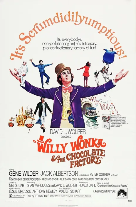 Framed Print : WILLY WONKA AND THE CHOCOLATE FACTORY, US poster art, Gene Wilder, 1971 Framed Print : WILLY WONKA AND THE CHOCOLATE FACTORY, US poster art, Gene Wilder, 1971