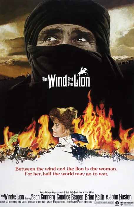 Framed Print : THE WIND AND THE LION, Sean Connery, Candice Bergen, 1975