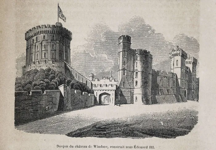 Framed Print : Windsor Castle. Engraving. AISA / Everett Collection**US SALES ONLY**