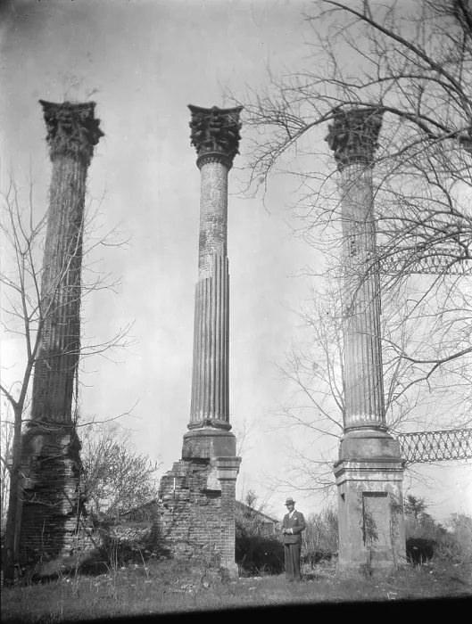 Framed Print : Windsor Castle ruins, constructed in 1860, by Smith Coffee Daniell II, demolished in 1891, Port Gibson vicinity, Claiborne County, Mississippi, photograph by James Butters Framed Print : Windsor Castle ruins, constructed in 1860, by Smith Coffee Daniell II, demolished in 1891, Port Gibson vicinity, Claiborne County, Mississippi, photograph by James Butters