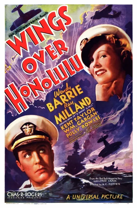 Framed Print : WINGS OVER HONOLULU, US poster art, from left: Ray Milland, Wendy Barrie, 1937 Framed Print : WINGS OVER HONOLULU, US poster art, from left: Ray Milland, Wendy Barrie, 1937