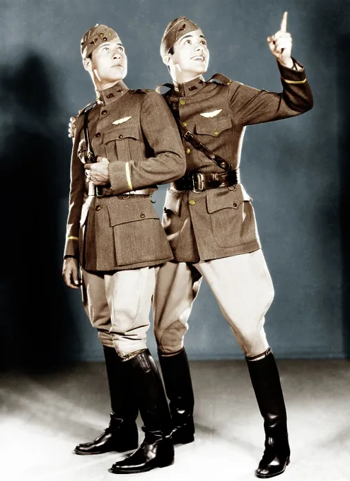 Framed Print : WINGS, from left: Richard Arlen, Charles Buddy Rogers, 1927