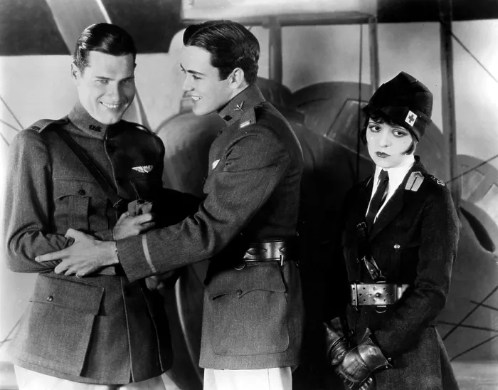 Framed Print : WINGS, from left, Richard Arlen, Charles Buddy Rogers, Clara Bow, 1927 Framed Print : WINGS, from left, Richard Arlen, Charles Buddy Rogers, Clara Bow, 1927