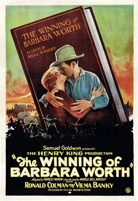 Framed Print : THE WINNING OF BARBARA WORTH, US poster art, from left: Vilma Banky, Ronald Colman, 1926 Framed Print : THE WINNING OF BARBARA WORTH, US poster art, from left: Vilma Banky, Ronald Colman, 1926