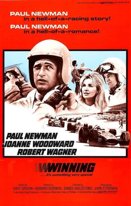 Framed Print : WINNING, from left: Paul Newman, Joanne Woodward, Robert Wagner, 1969