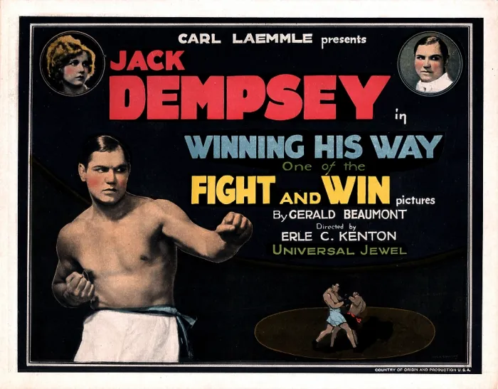 Framed Print : WINNING HIS WAY, Jack Dempsey, Esther Ralston, (top left), 1924