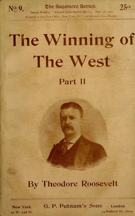 Framed Print : THE WINNING OF THE WEST was first published by Theodore Roosevelt in 1889