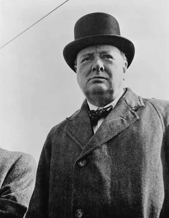 Framed Print : Winston Churchill (1874-1965), Britain's wartime leader in 1942