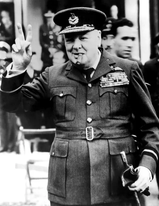 Framed Print : Winston Churchill, ca. 1940s. Courtesy: CSU Archives / Everett Collection
