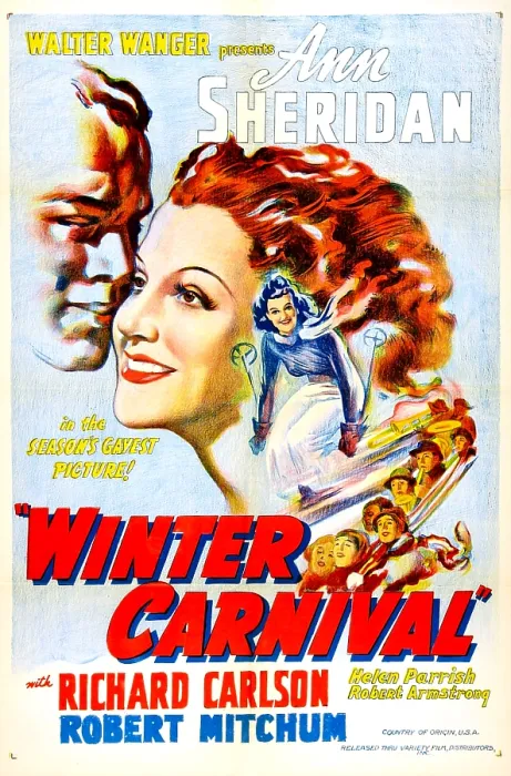 Framed Print : WINTER CARNIVAL, US poster, Ann Sheridan, 1939