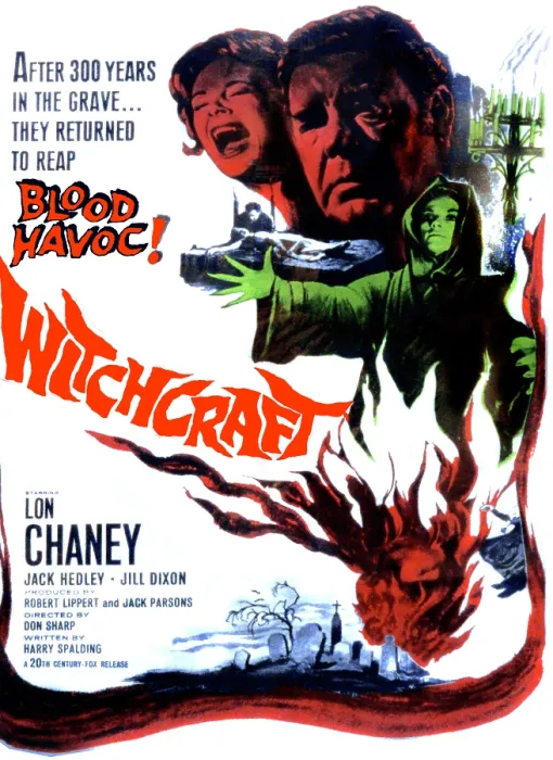 Framed Print : WITCHCRAFT, from left: Jill Dixon, Lon Chaney Jr. Yvette Rees, 1964, TM and Copyright 20th Century Fox. All rights reserved / Courtesy Everett Collection Framed Print : WITCHCRAFT, from left: Jill Dixon, Lon Chaney Jr. Yvette Rees, 1964, TM and Copyright 20th Century Fox. All rights reserved / Courtesy Everett Collection