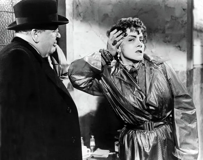 Framed Print : WITNESS FOR THE PROSECUTION, Charles Laughton, Marlene Dietrich, 1957