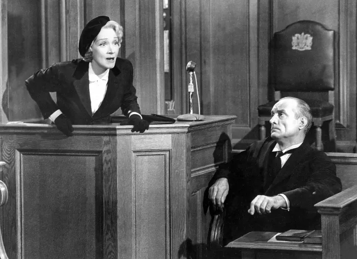 Framed Print : WITNESS FOR THE PROSECUTION, Marlene Dietrich, 1957