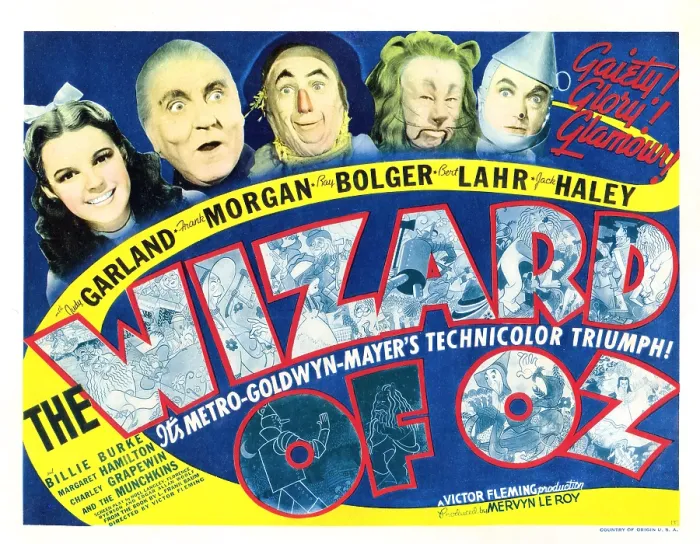 Framed Print : THE WIZARD OF OZ, Judy Garland, Frank Morgan, Ray Bolger, Bert Lahr, Jack Haley, 1939