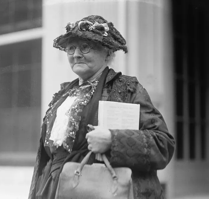 Framed Print : Wobbly and Labor Union activist, Mother Jones (1830-1930) at White House in 1924. She was a founder of the United Mine Workers and the Industrial Workers of the World
