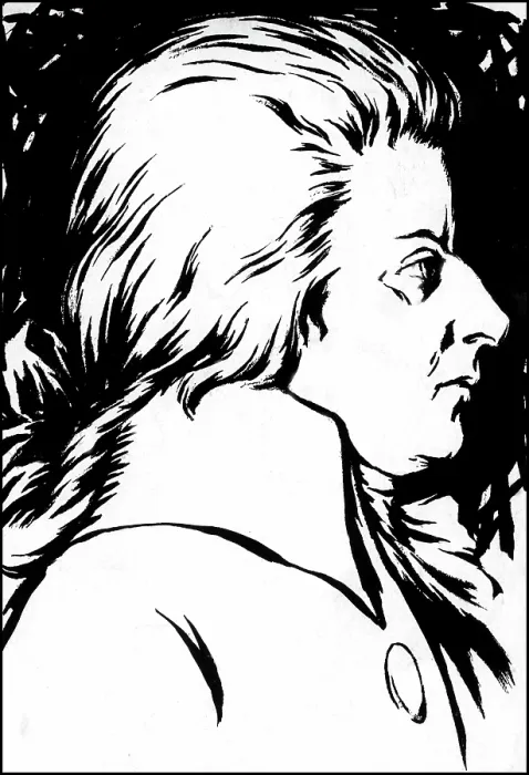 Framed Print : Wolfgang Amadeus Mozart, painted around 1786. Courtesy: CSU Archives  /  Everett Collection