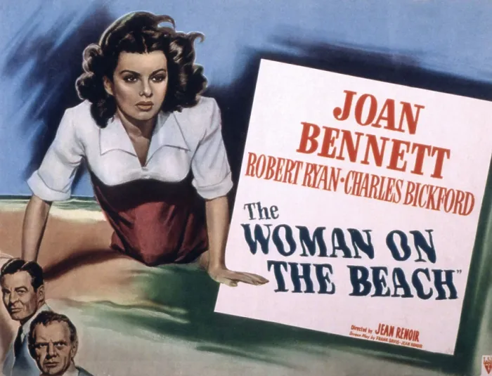 Framed Print : THE WOMAN ON THE BEACH, Joan Bennett, Robert Ryan, Charles Bickford, 1947