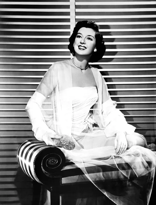 Framed Print : A WOMAN OF DISTINCTION, Rosalind Russell (in a gown by Jean Louis), 1950