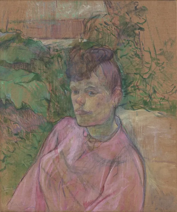 Framed Print : Woman in the Garden of Monsieur Forest, by Henri de Toulouse-Lautrec, 1889-91, Post-Impressionism