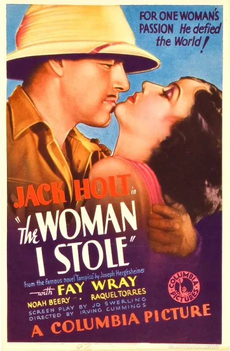 Framed Print : THE WOMAN I STOLE, from left: Jack Holt, Fay Wray on midget window card, 1933