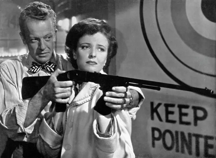 Framed Print : THE WOMAN ON PIER 13, (aka I MARRIED A COMMUNIST), William Talman, Laraine Day, 1949