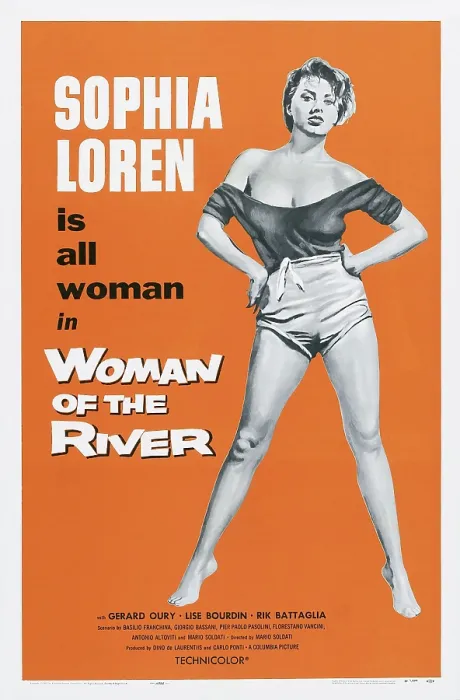 Framed Print : WOMAN OF THE RIVER, (aka LA DONNA DEL FIUME, aka THE RIVER GIRL), Sophia Loren, 1955