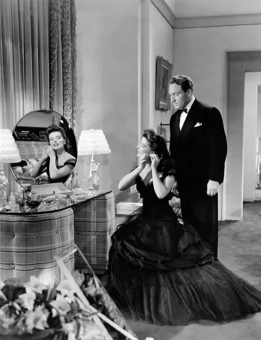 Framed Print : WOMAN OF THE YEAR, Katharine Hepburn, Spencer Tracy, 1942