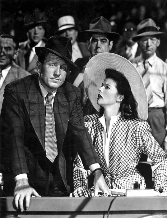 Framed Print : WOMAN OF THE YEAR, Spencer Tracy, Katharine Hepburn, 1942 Framed Print : WOMAN OF THE YEAR, Spencer Tracy, Katharine Hepburn, 1942