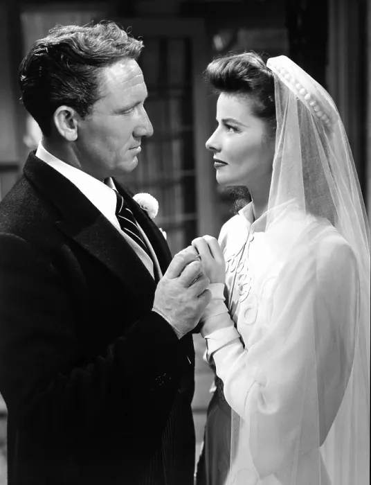 Framed Print : WOMAN OF THE YEAR, Spencer Tracy, Katharine Hepburn, 1942