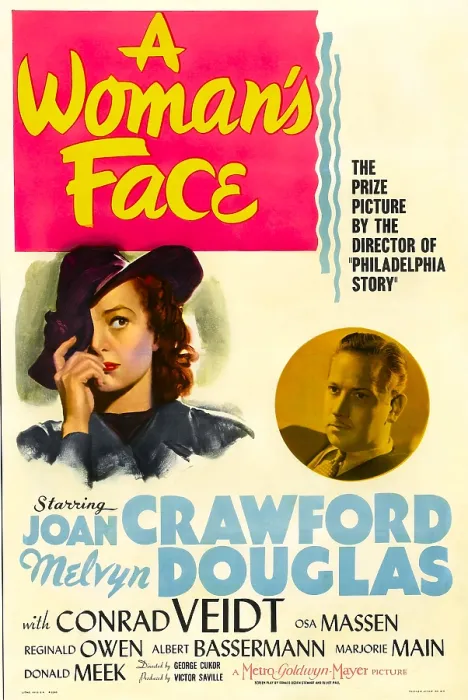 Framed Print : A WOMAN'S FACE, from left: Joan Crawford, Melvyn Douglas, 1941