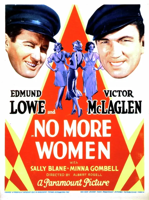 Framed Print : NO MORE WOMEN, left: Edmund Lowe, right: Victor McLaglen on midget window card, 1934 Framed Print : NO MORE WOMEN, left: Edmund Lowe, right: Victor McLaglen on midget window card, 1934