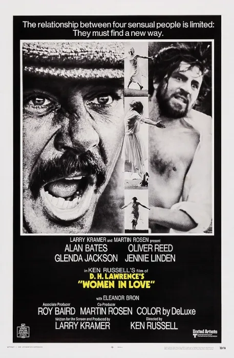 Framed Print : WOMEN IN LOVE, US poster art, from left: Oliver Reed, Alan Bates, 1969 Framed Print : WOMEN IN LOVE, US poster art, from left: Oliver Reed, Alan Bates, 1969