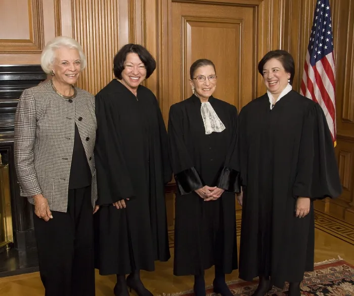 Framed Print : The four women who have served on the Supreme Court of the United States