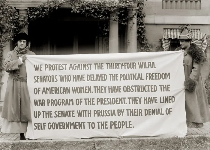 Framed Print : Women's suffrage activists protest the U.S. Senate's failure to pass the federal woman suffrage amendment in 1918 Framed Print : Women's suffrage activists protest the U.S. Senate's failure to pass the federal woman suffrage amendment in 1918