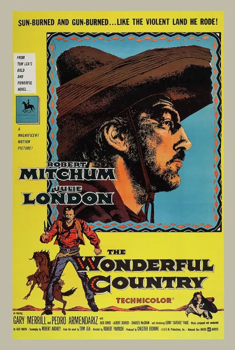 Framed Print : THE WONDERFUL COUNTRY, US poster art, Robert Mitchum, 1959 Framed Print : THE WONDERFUL COUNTRY, US poster art, Robert Mitchum, 1959