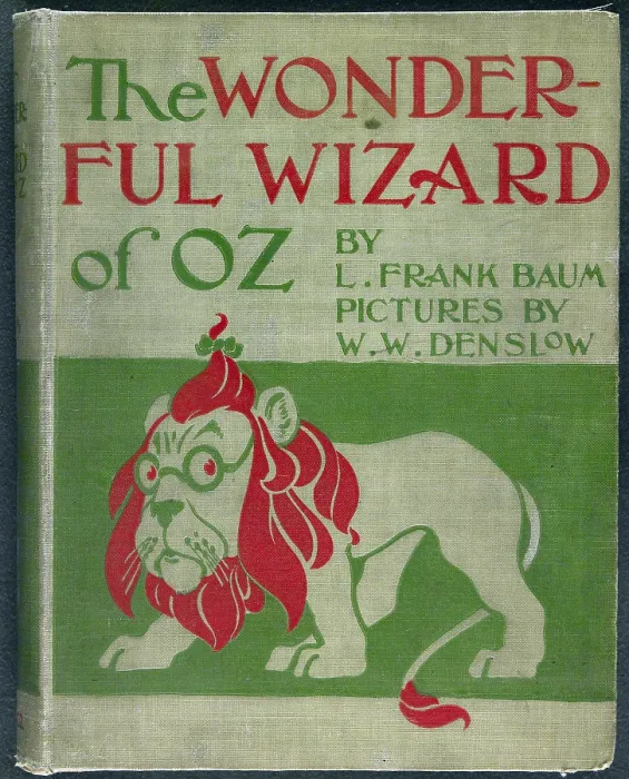 Framed Print : Wonderful Wizard of Oz, first edition book cover, written by Frank Lyman Baum in 1900