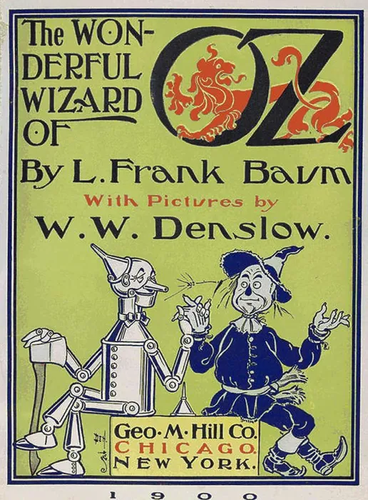 Framed Print : Wonderful Wizard of Oz, title page of first edition written by Frank Lyman Baum in 1900 Framed Print : Wonderful Wizard of Oz, title page of first edition written by Frank Lyman Baum in 1900