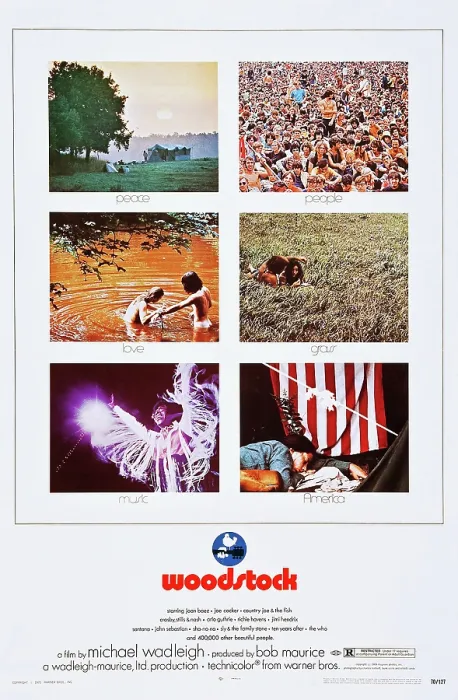 Framed Print : WOODSTOCK, US poster art, 1970