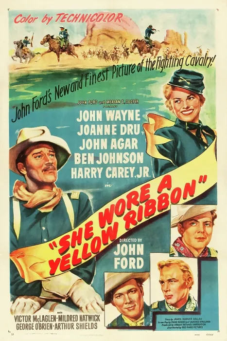 Framed Print : SHE WORE A YELLOW RIBBON, top from left: John Wayne, Joanne Dru, bottom from left: Ben Johnson, Harry Carey Jr. John Agar, 1949 Framed Print : SHE WORE A YELLOW RIBBON, top from left: John Wayne, Joanne Dru, bottom from left: Ben Johnson, Harry Carey Jr. John Agar, 1949