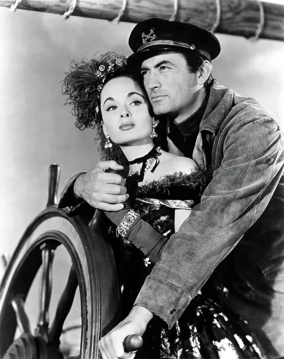 Framed Print : THE WORLD IN HIS ARMS, Gregory Peck, 1952