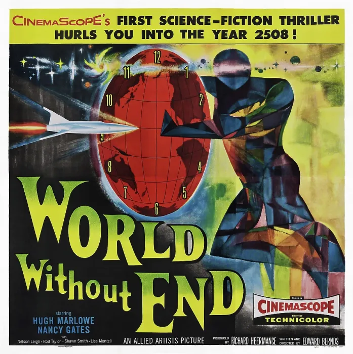 Framed Print : WORLD WITHOUT END, poster art, 1956