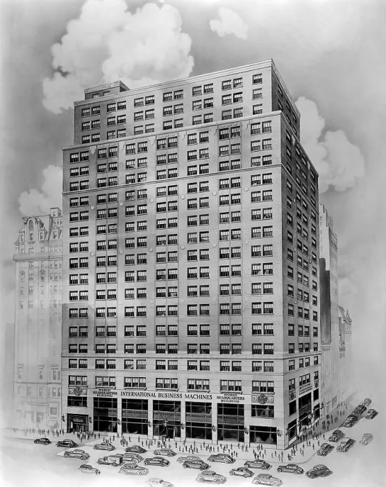 Framed Print : The World Headquarters Building of International Business Machines Corporation. Located at Madison Avenue and 57th Street, New York, it was dedicated on Jan. 18, 1938 Framed Print : The World Headquarters Building of International Business Machines Corporation. Located at Madison Avenue and 57th Street, New York, it was dedicated on Jan. 18, 1938