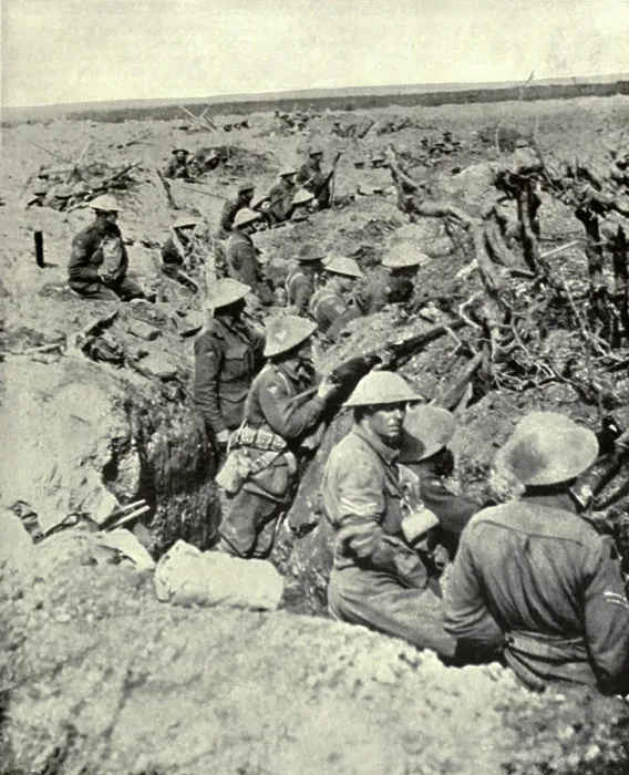 Framed Print : World War 1. Australian soldiers entrenched during the Third Battle of Ypres. The town of Zonnebeke is in the distance. Ca. July to November 1917 Framed Print : World War 1. Australian soldiers entrenched during the Third Battle of Ypres. The town of Zonnebeke is in the distance. Ca. July to November 1917
