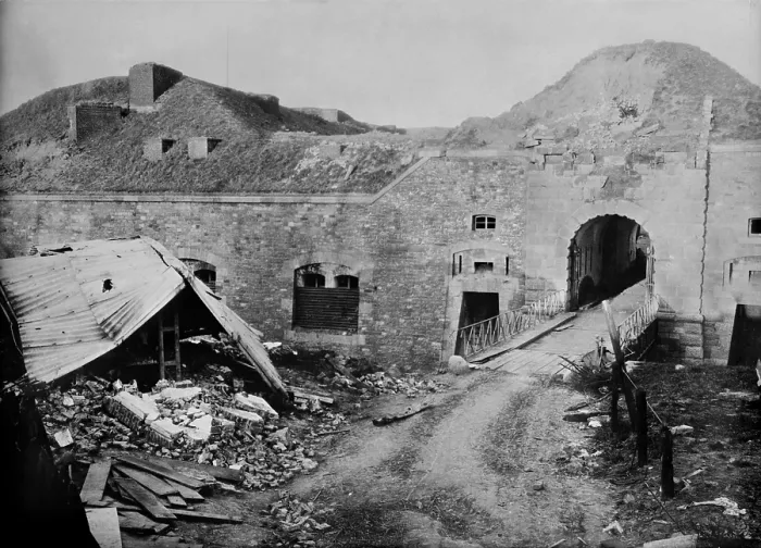 Framed Print : World War 1. Fort Boussois, Maubeuge, France, possibly after its capture by German forces on September 6, 1914 Framed Print : World War 1. Fort Boussois, Maubeuge, France, possibly after its capture by German forces on September 6, 1914