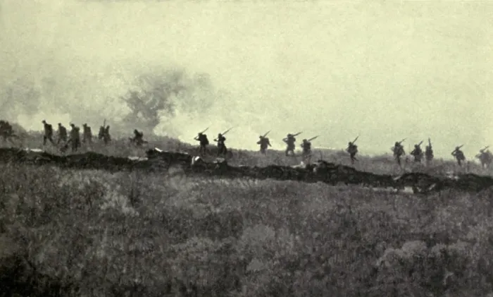 Framed Print : World War 1. Somme Offensive. British infantry of the Fourth Army advancing to the German line at Ovillers and La Boisselle on July 1, 1916 Framed Print : World War 1. Somme Offensive. British infantry of the Fourth Army advancing to the German line at Ovillers and La Boisselle on July 1, 1916