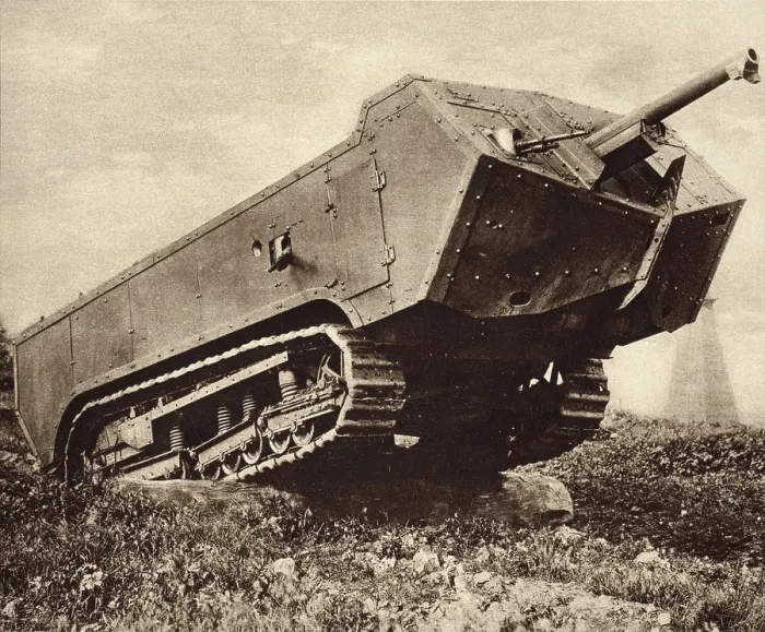 Framed Print : World War 1 Tanks. French Saint-Chamond tank in the field. Powerfully armed, it was capable of crossing trenches, knocking down trees, and houses, and tearing wire entanglements Framed Print : World War 1 Tanks. French Saint-Chamond tank in the field. Powerfully armed, it was capable of crossing trenches, knocking down trees, and houses, and tearing wire entanglements